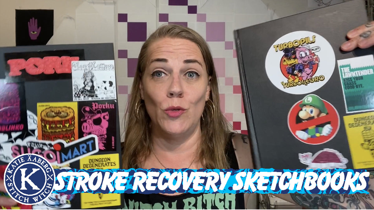 Stroke Recovery Sketchbooks flip through