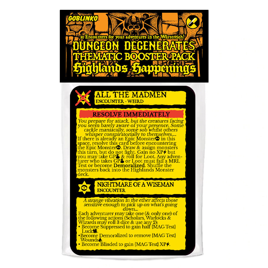 great encounters booster box Booster Pack: Highland Happenings – GOBLINKO