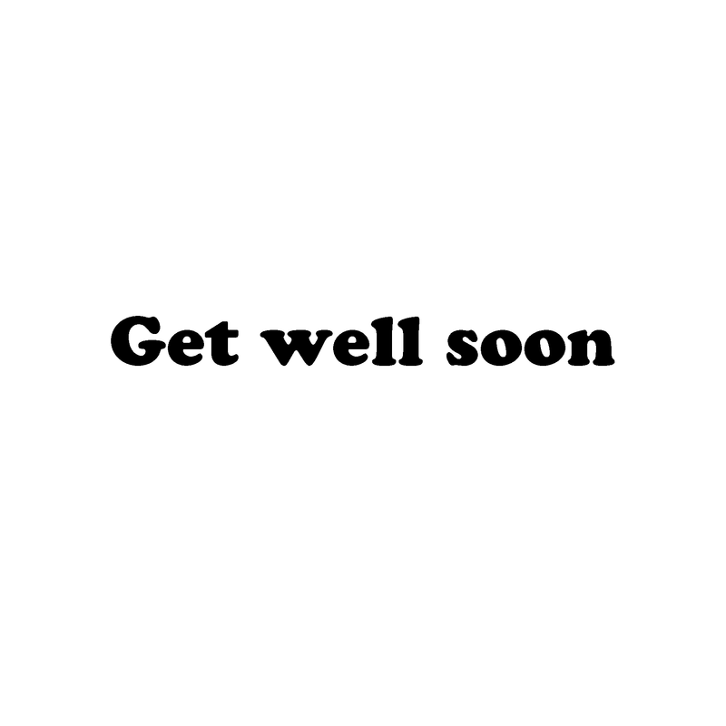 Get well soon Greeting Card
