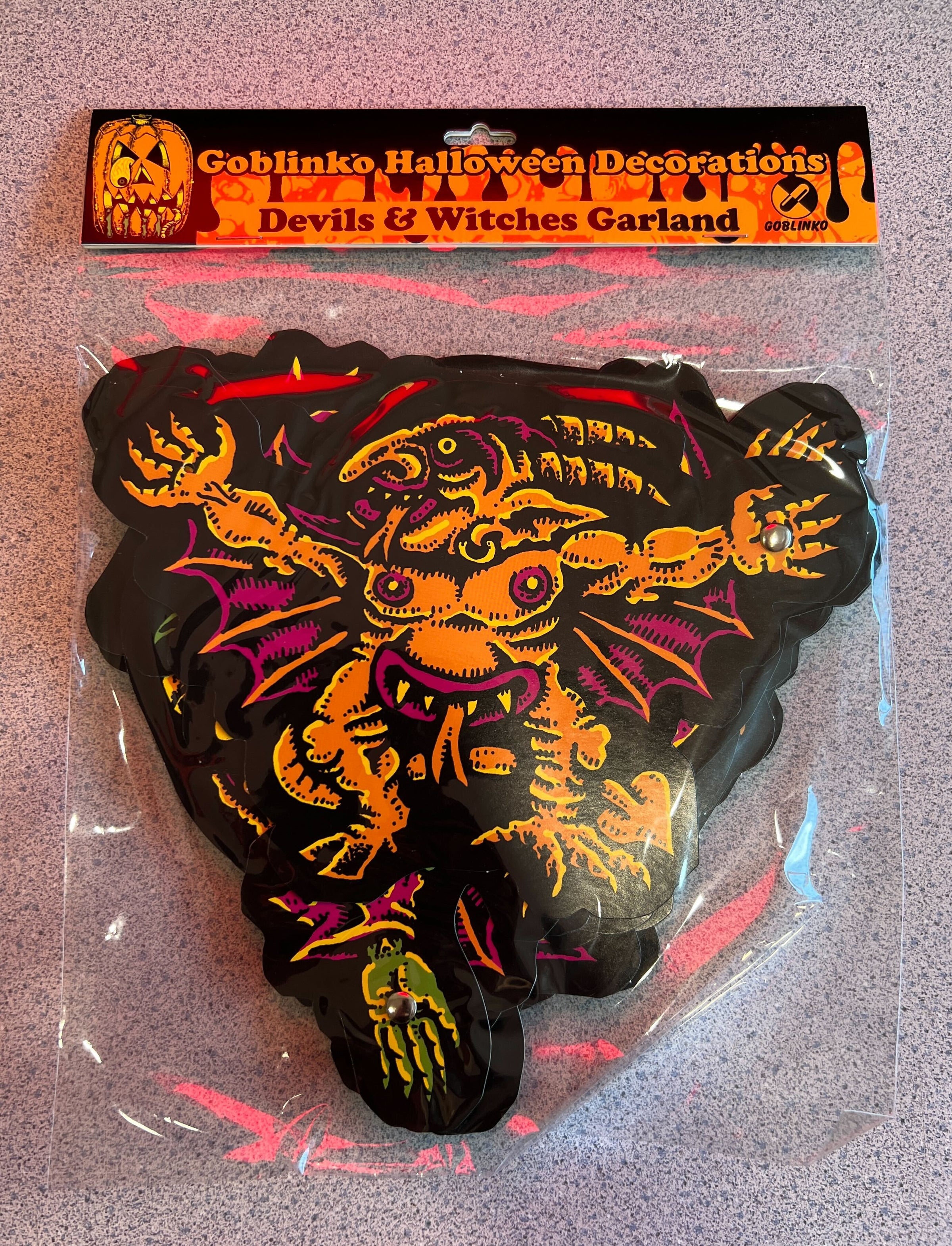 Halloween Decorations: Devils & Witches Garland
