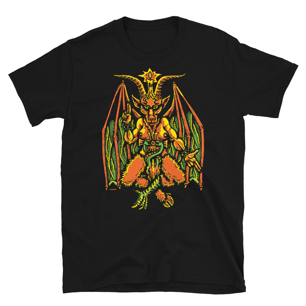 Baphomet Short-Sleeve Unisex T-Shirt – GOBLINKO baphomet-short-sleeve-unisex-t-shirt-goblinko