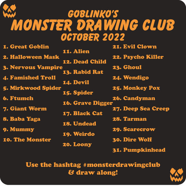 MONSTER DRAWING CLUB 2022!!!