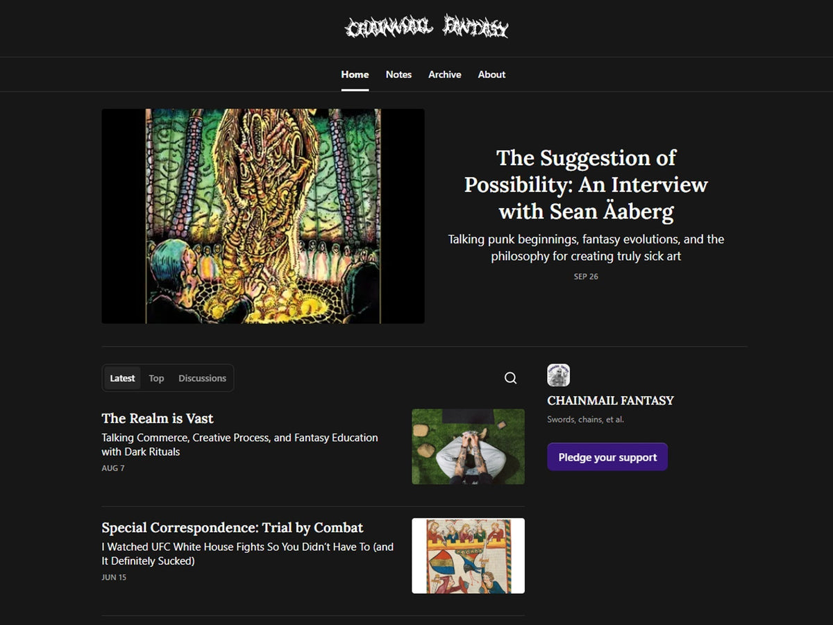 INTERVIEW WITH SEAN FROM CHAINMAIL FANTASY