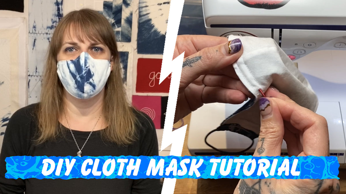 DIY cloth mask tutorial and template