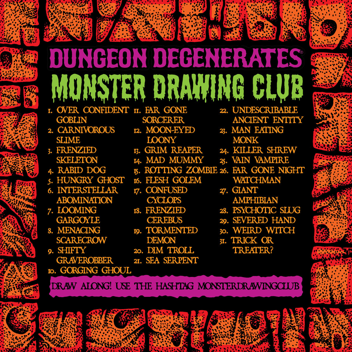 MONSTER DRAWING CLUB 2024