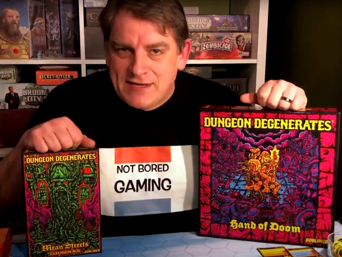 NOT BORED GAMING - SOLO REVIEW OF DUNGEON DEGENERATES - HAND OF DOOM