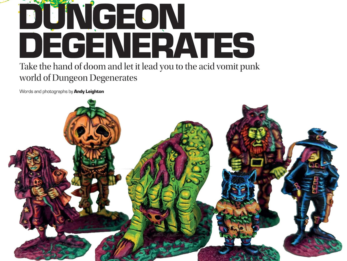 TABLETOP GAMING MAGAZINE GUIDE TO PAINTING DUNGEON DEGENERATES MINIATURES