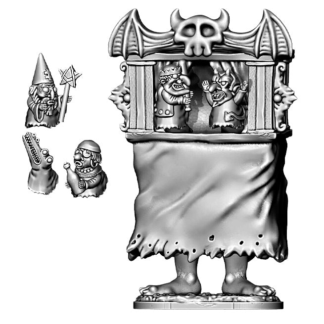 DUNGEON DEGENERATES MINIATURE STL FILE - THE EVIL PUPPET SHOW