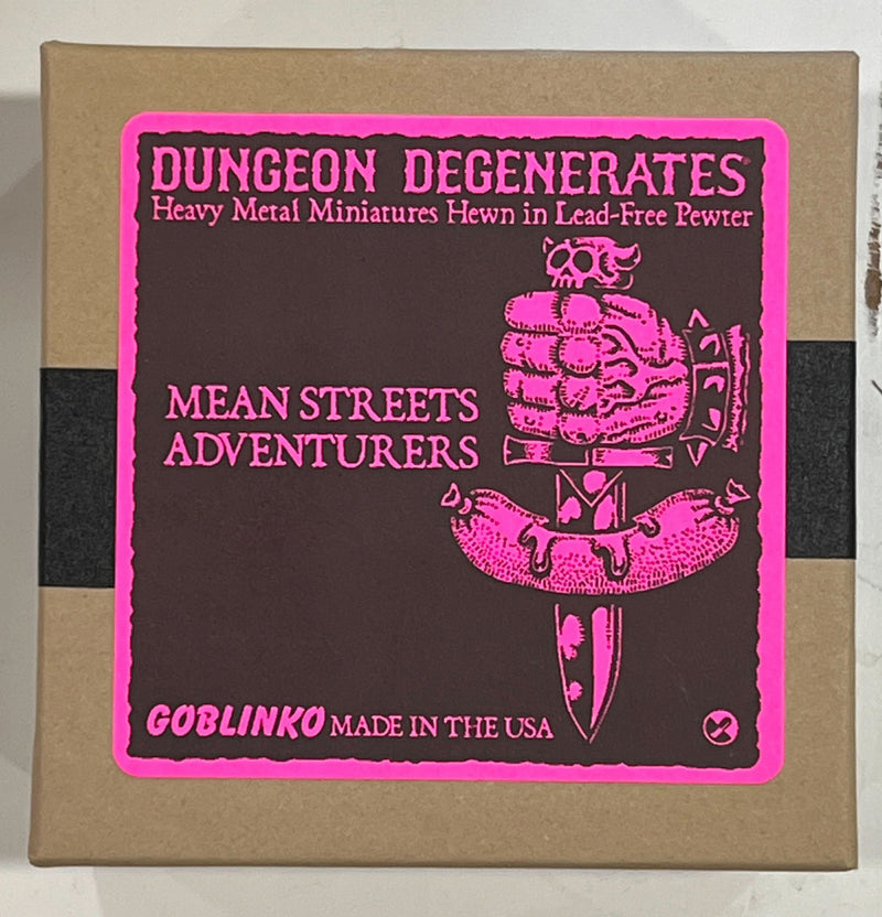 Dungeon Degenerates Adventurer Miniatures - Mean Streets - In Metal