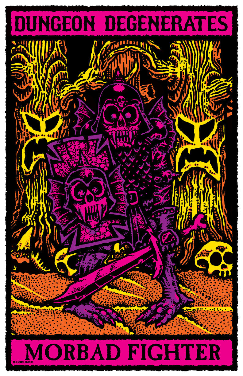 Dungeon Degenerates Poster - Morbad Fighter