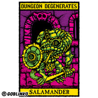 Dungeon Degenerates Poster - Salamander