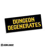 Dungeon Degenerates Letters Logo Vinyl Sticker