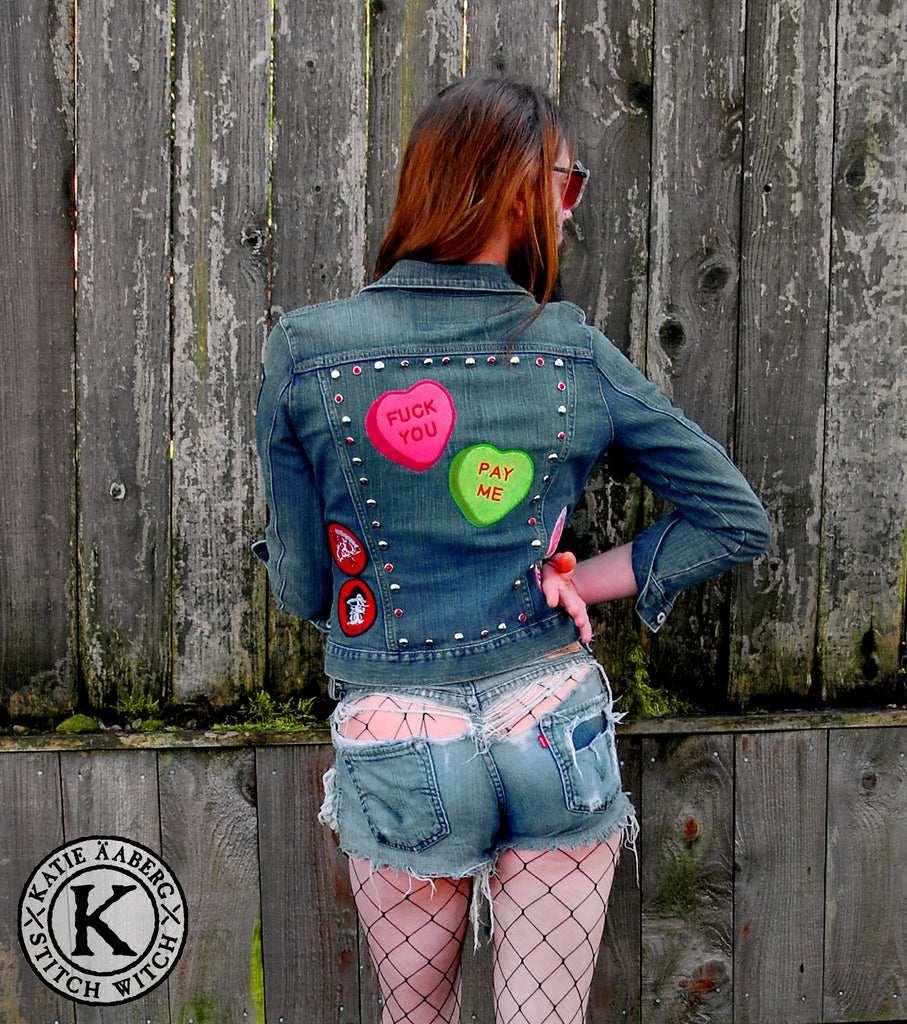 Stitch Witch - Fuck You - Pay Me - Custom Jacket