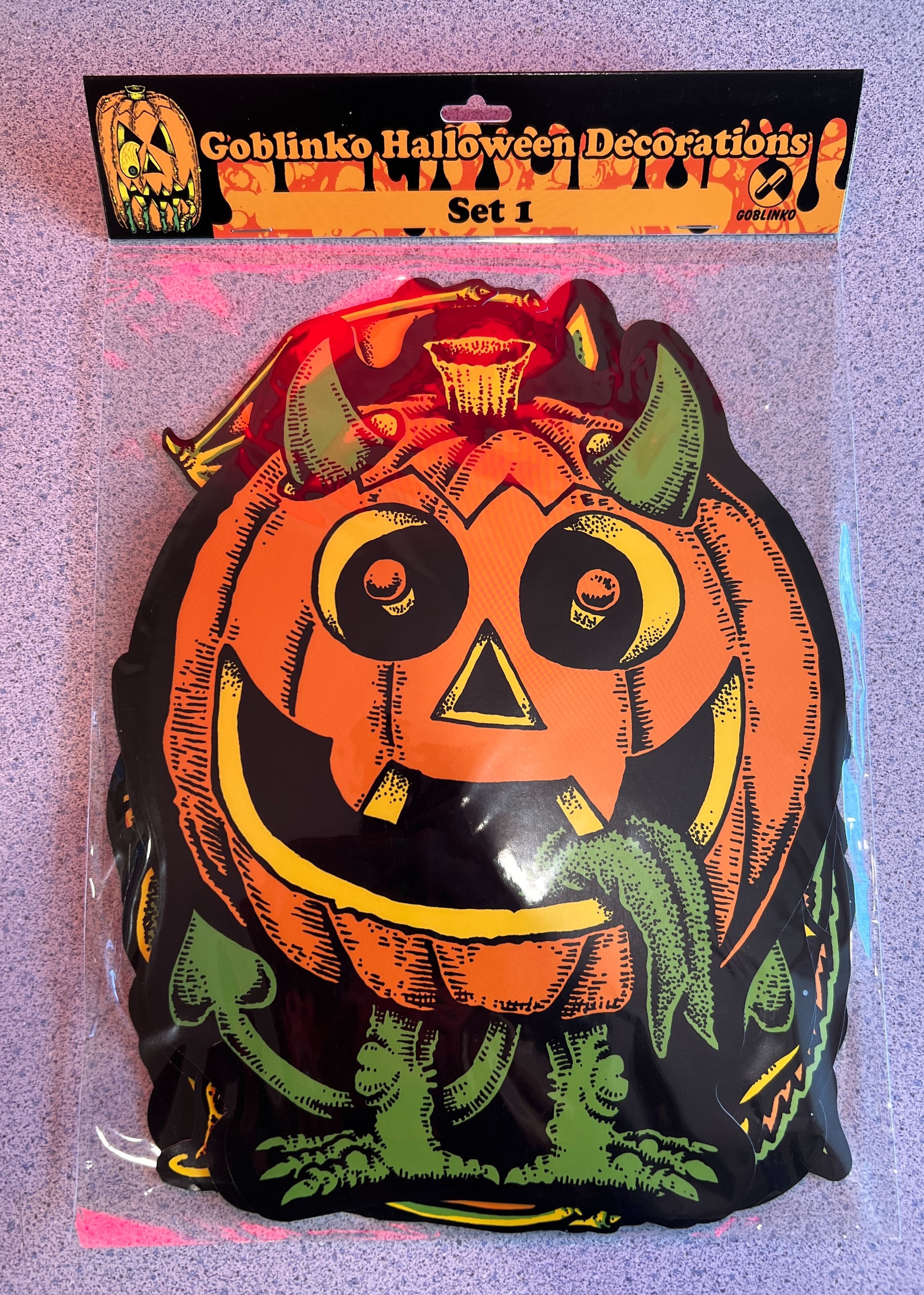 No.5205 Death 壁掛け ホラー デコレーション スカル グリーン Halloween Decorations: Set 1 – GOBLINKO