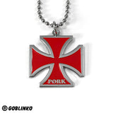 PORK Iron Cross - Red