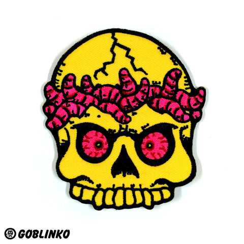 Witch Bitch Patch - yellow & pink