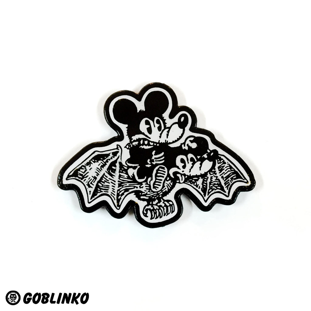 Mickey Bat Enamel Pin