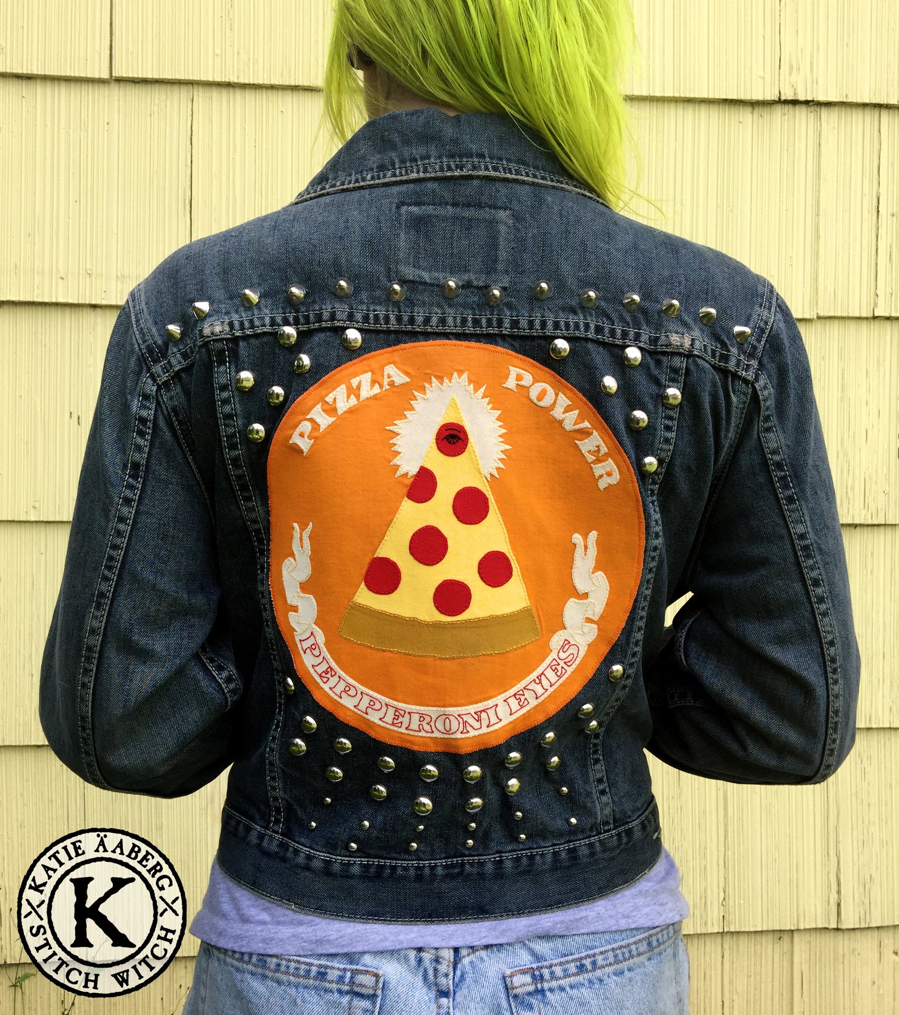 Stitch Witch - Pizza Power - Custom Jacket – GOBLINKO