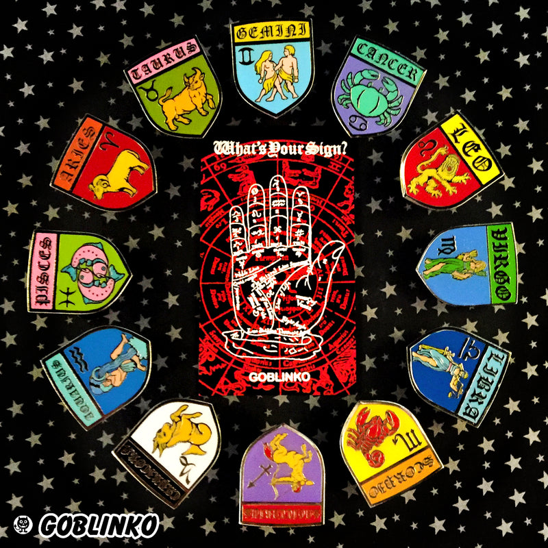 What's Your Sign Enamel Pins - All 12